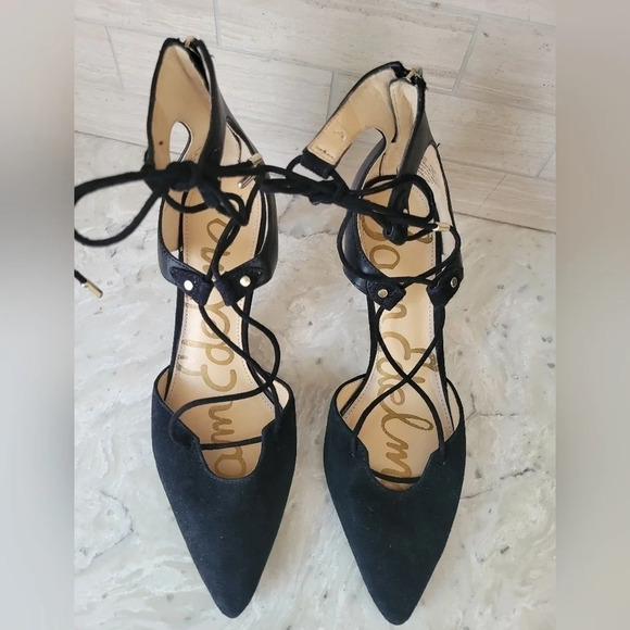 Sam Edelman  Taylor Lace Up Heels - Picture 3 of 10